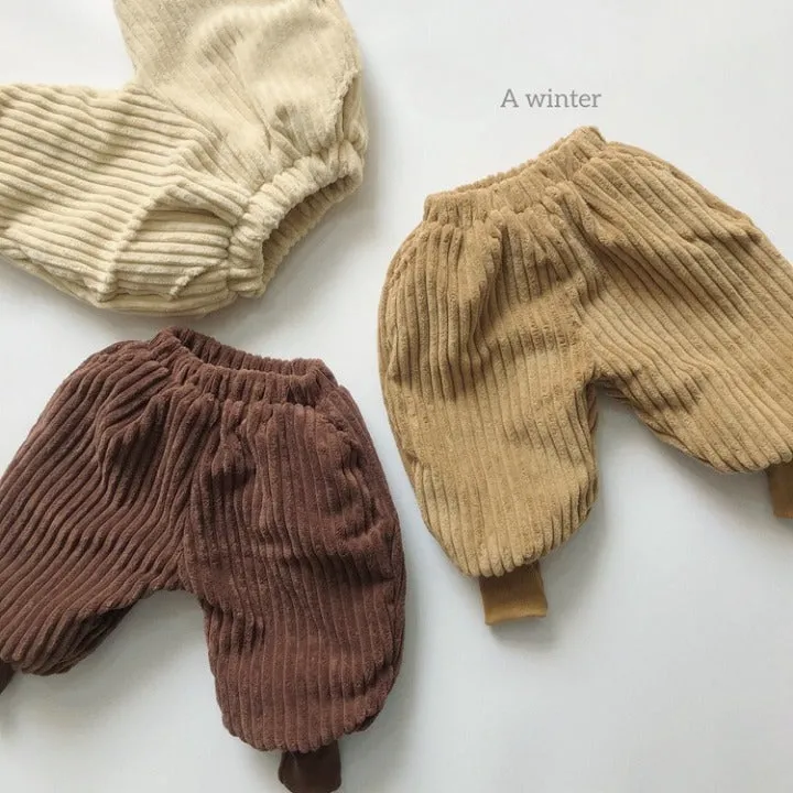 Baby Solid Color Corduroy Fabric Thickened Winter Pants by MyKids-USA™