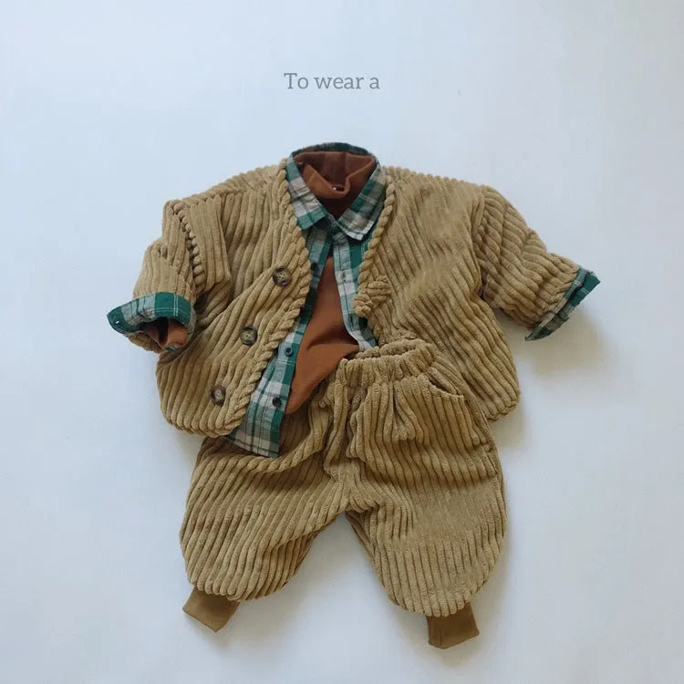 Baby Solid Color Corduroy Fabric Thickened Winter Pants by MyKids-USA™