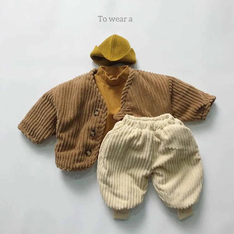 Baby Solid Color Corduroy Fabric Thickened Winter Pants by MyKids-USA™