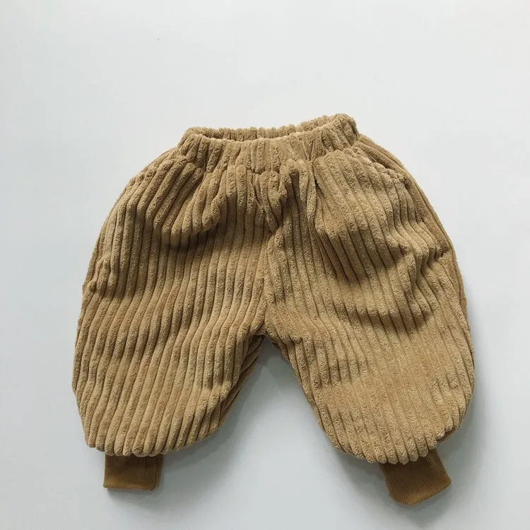 Baby Solid Color Corduroy Fabric Thickened Winter Pants by MyKids-USA™