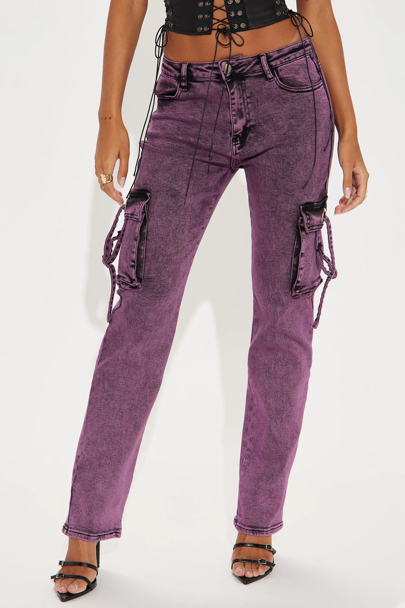 Back To Back Washed Cargo Pant - Lavender