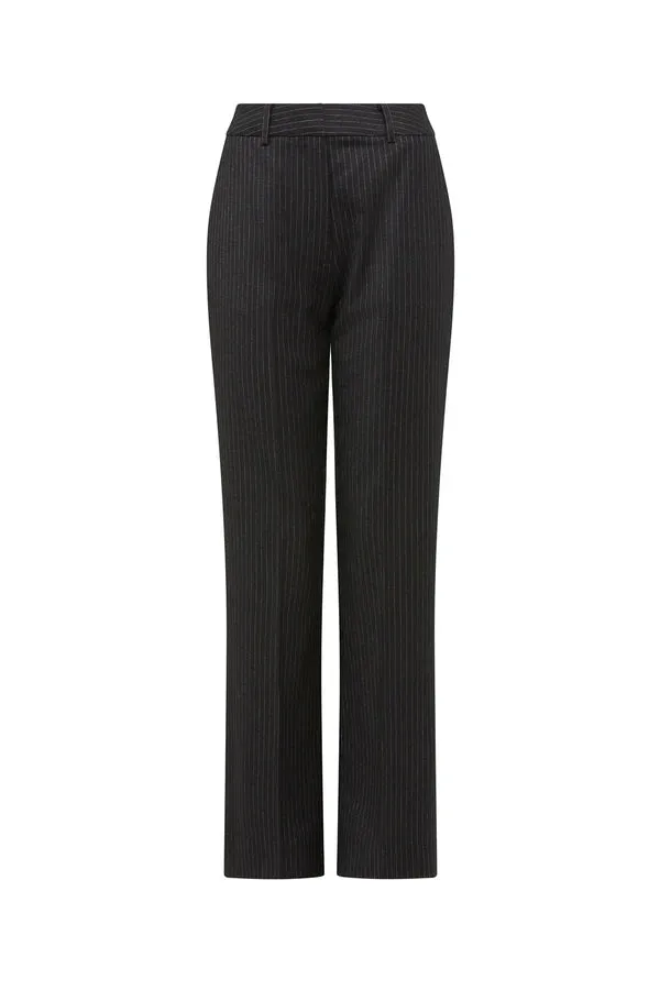BAXTER PINSTRIPE PANT | Black Pinstripe