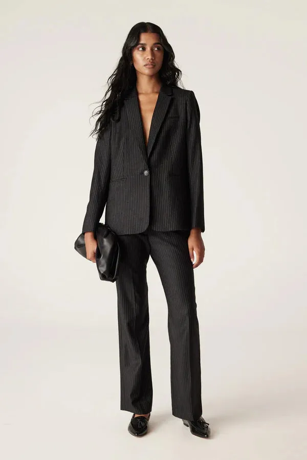 BAXTER PINSTRIPE PANT | Black Pinstripe