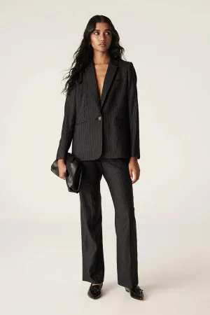 BAXTER PINSTRIPE PANT | Black Pinstripe