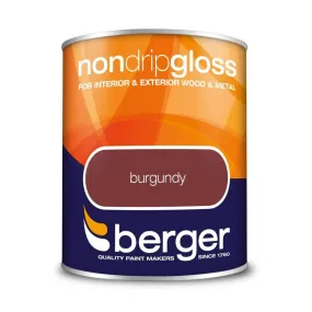 Berger Non Drip Gloss 750ml - Burgundy