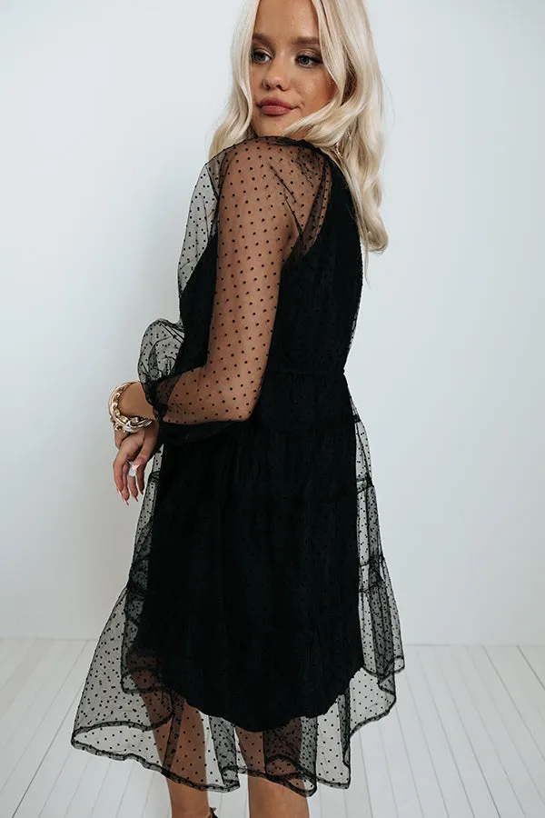 Best Merlot Babydoll Dress In Black
