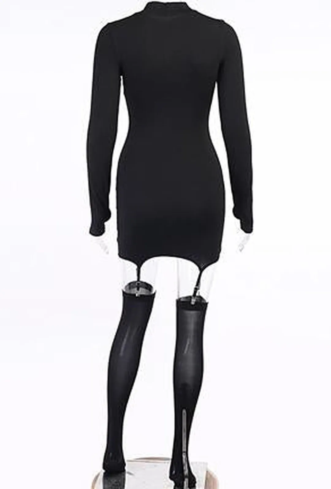 BIANCA - KNIT STOCKING GARTER DRESS