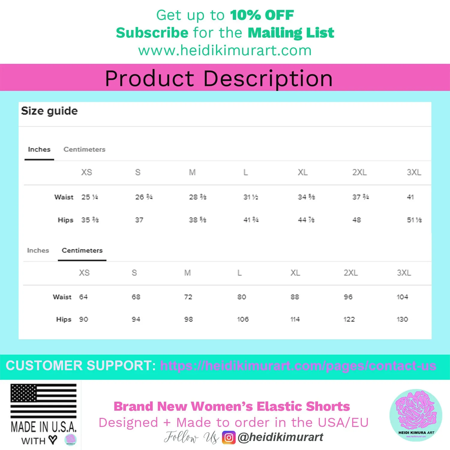 Black Blue Curvy Shorts, Abstract Wavy Women's Short Tights For Gym-Made in USA/EU/MX