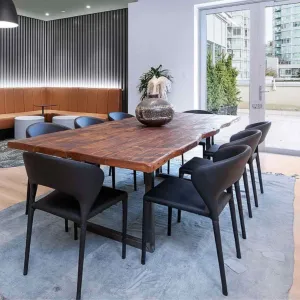 Black Leather Dining Chairs Prada Stacking Chairs