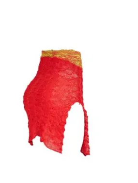 Bloke Knit Skirt with a side slit