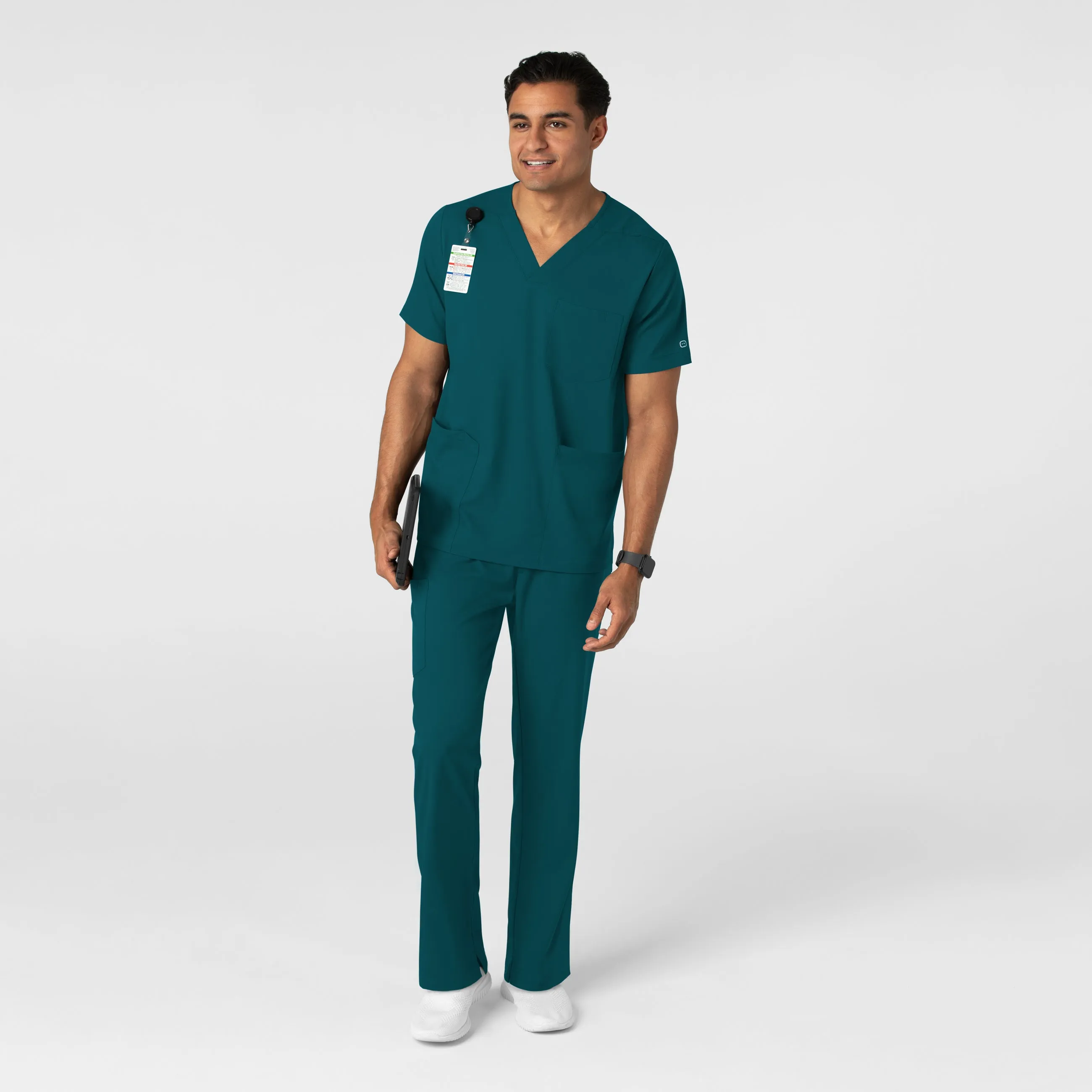 Boundless Men's Straight Leg Scrub Pant - Caribbean