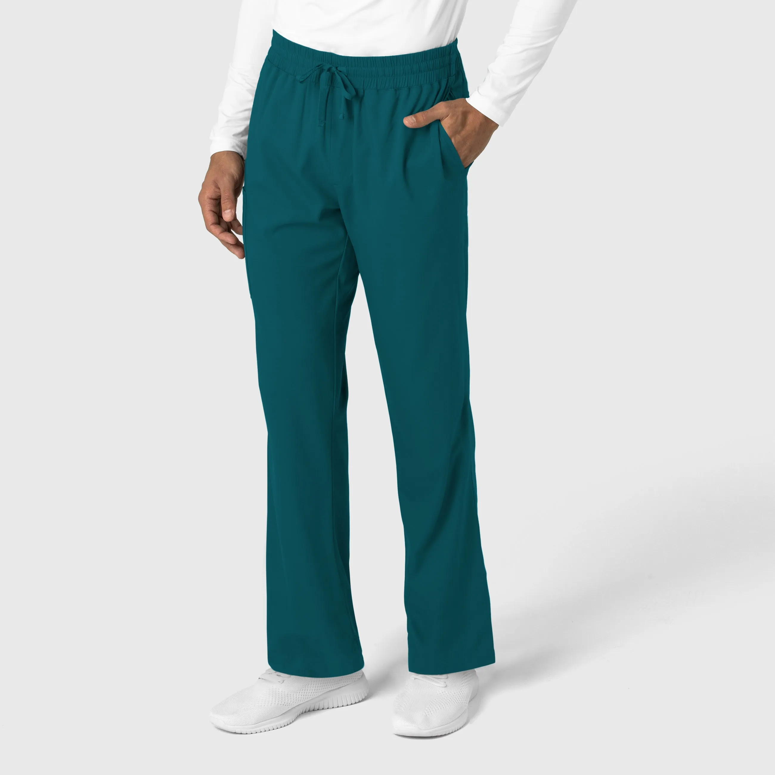 Boundless Men's Straight Leg Scrub Pant - Caribbean