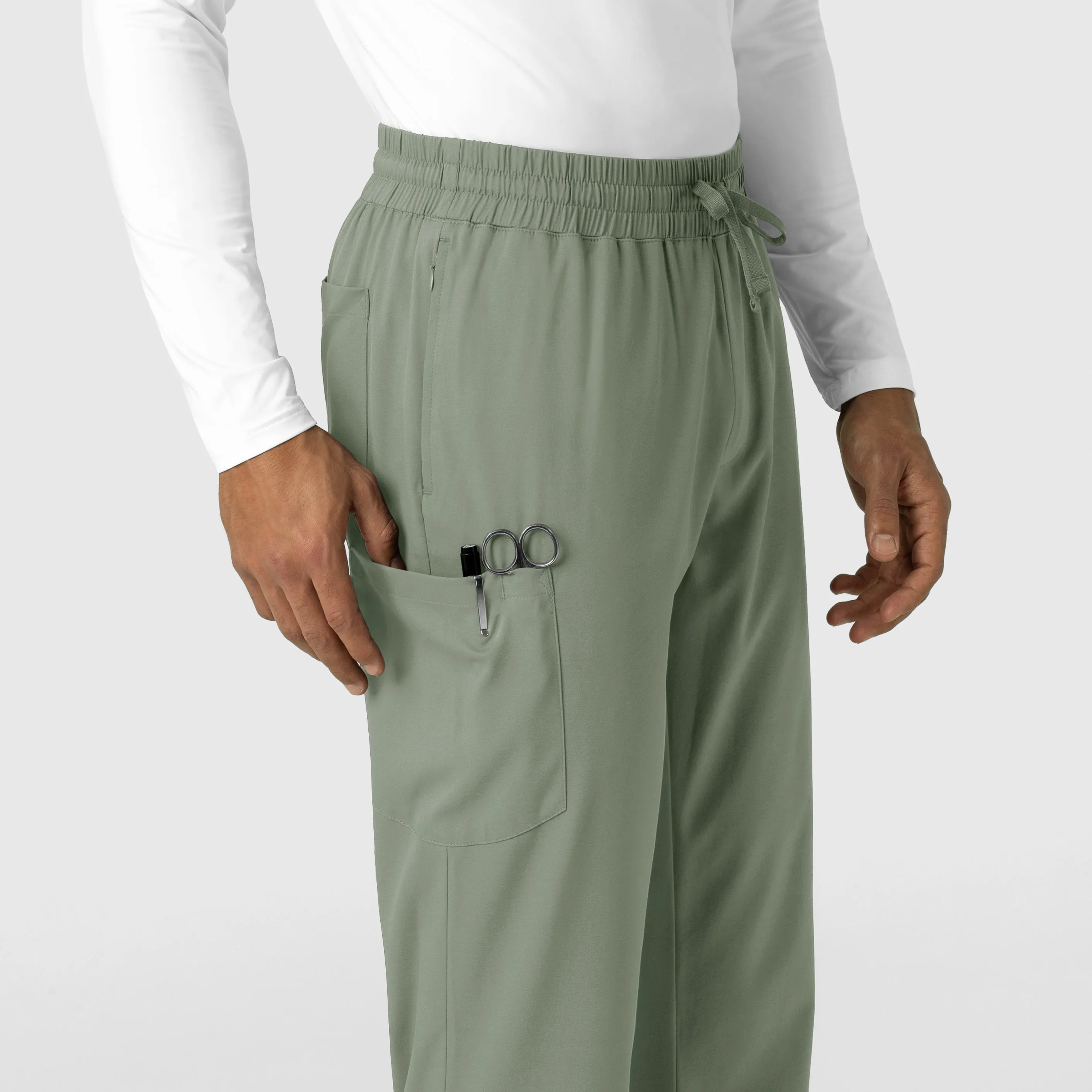 Boundless Men's Straight Leg Scrub Pant - Sage