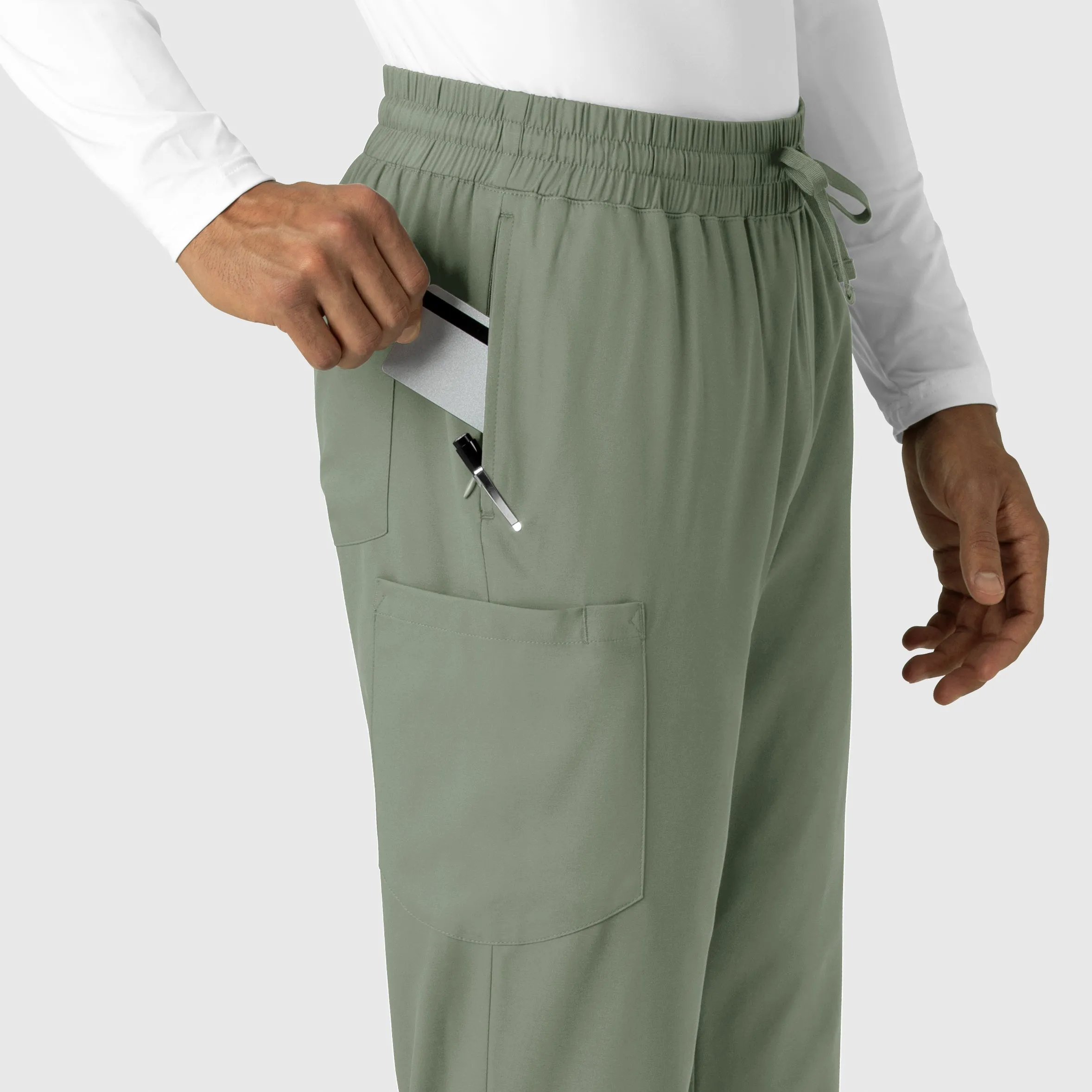 Boundless Men's Straight Leg Scrub Pant - Sage