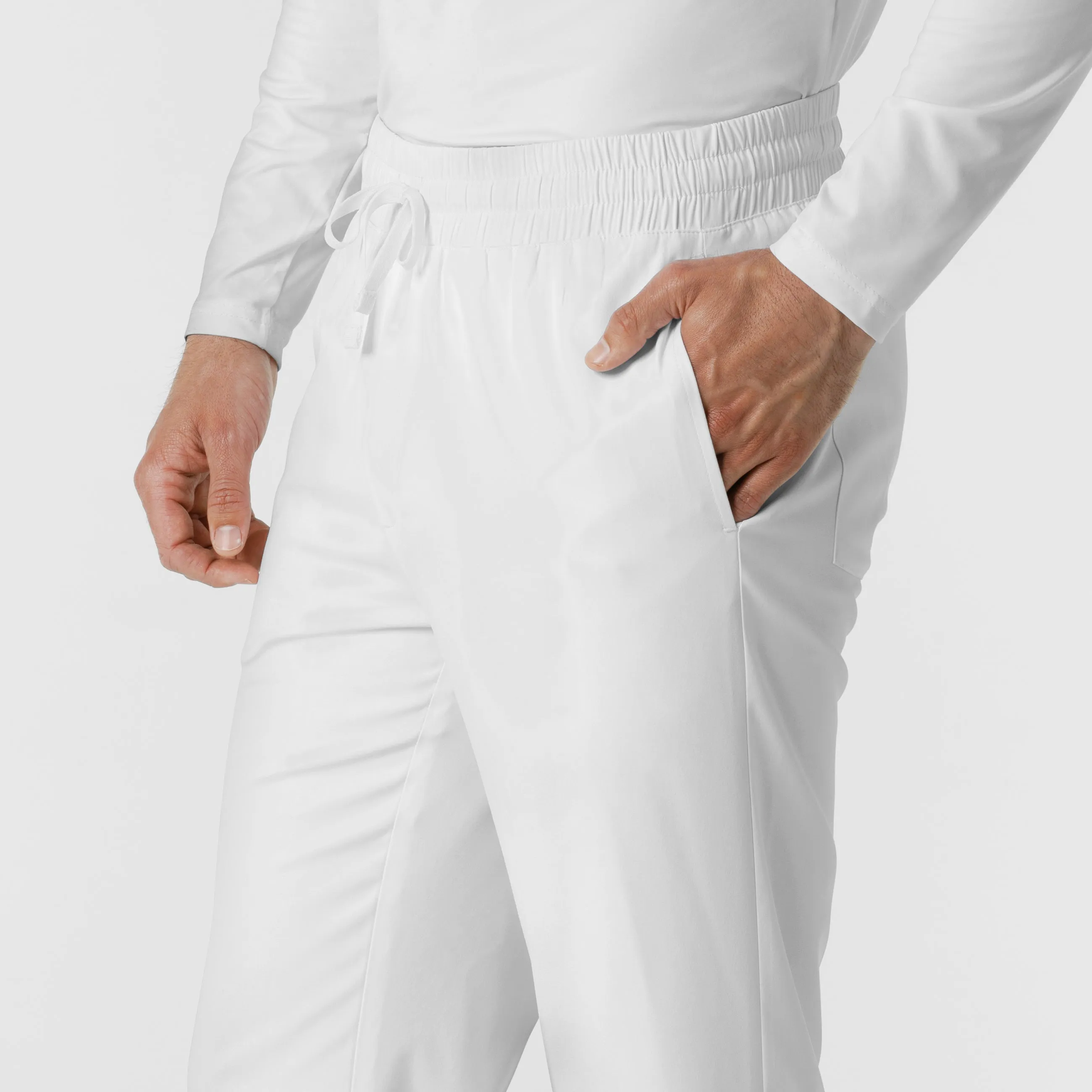 Boundless Men's Straight Leg Scrub Pant - White