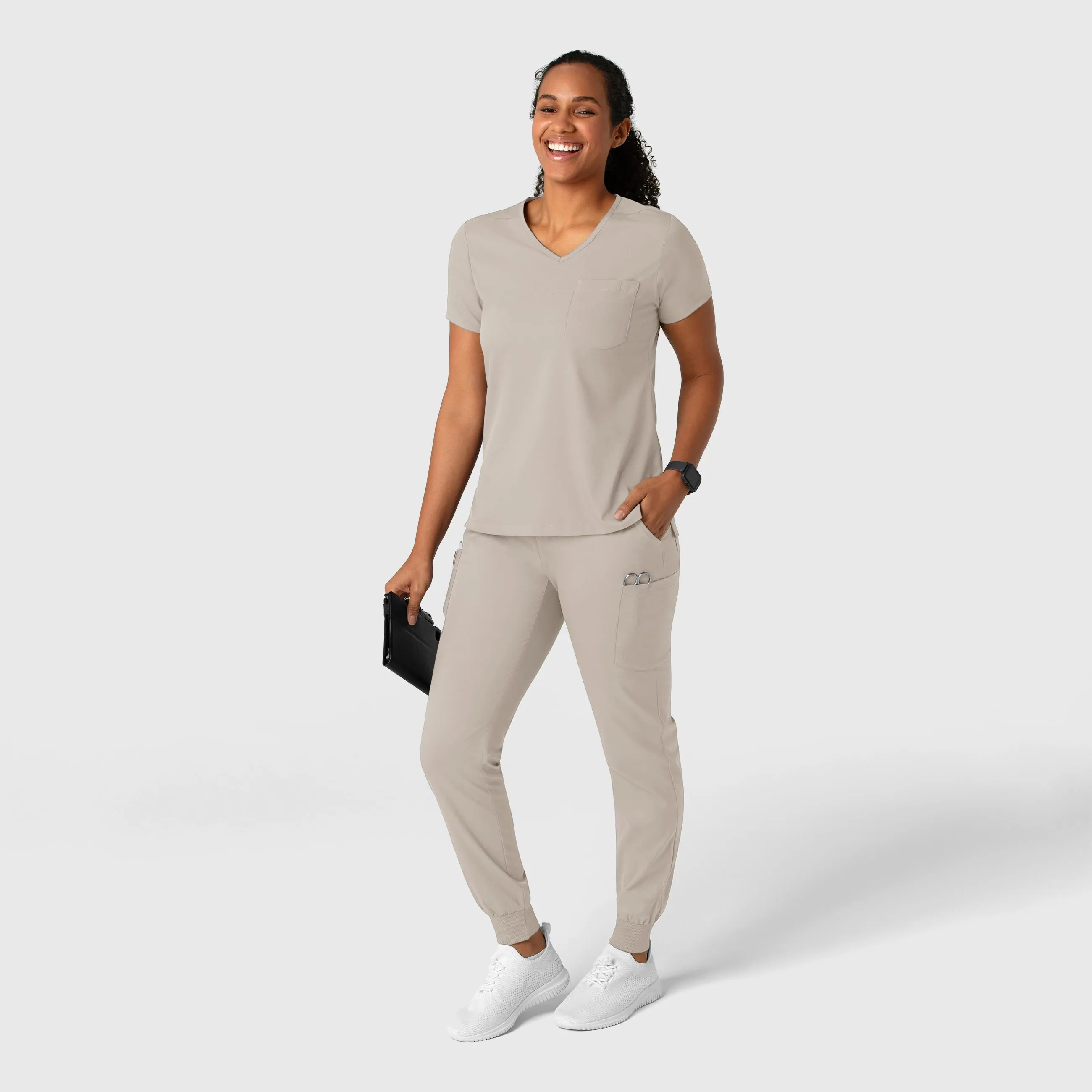 Boundless Women's Jogger Scrub Pant - Cloud