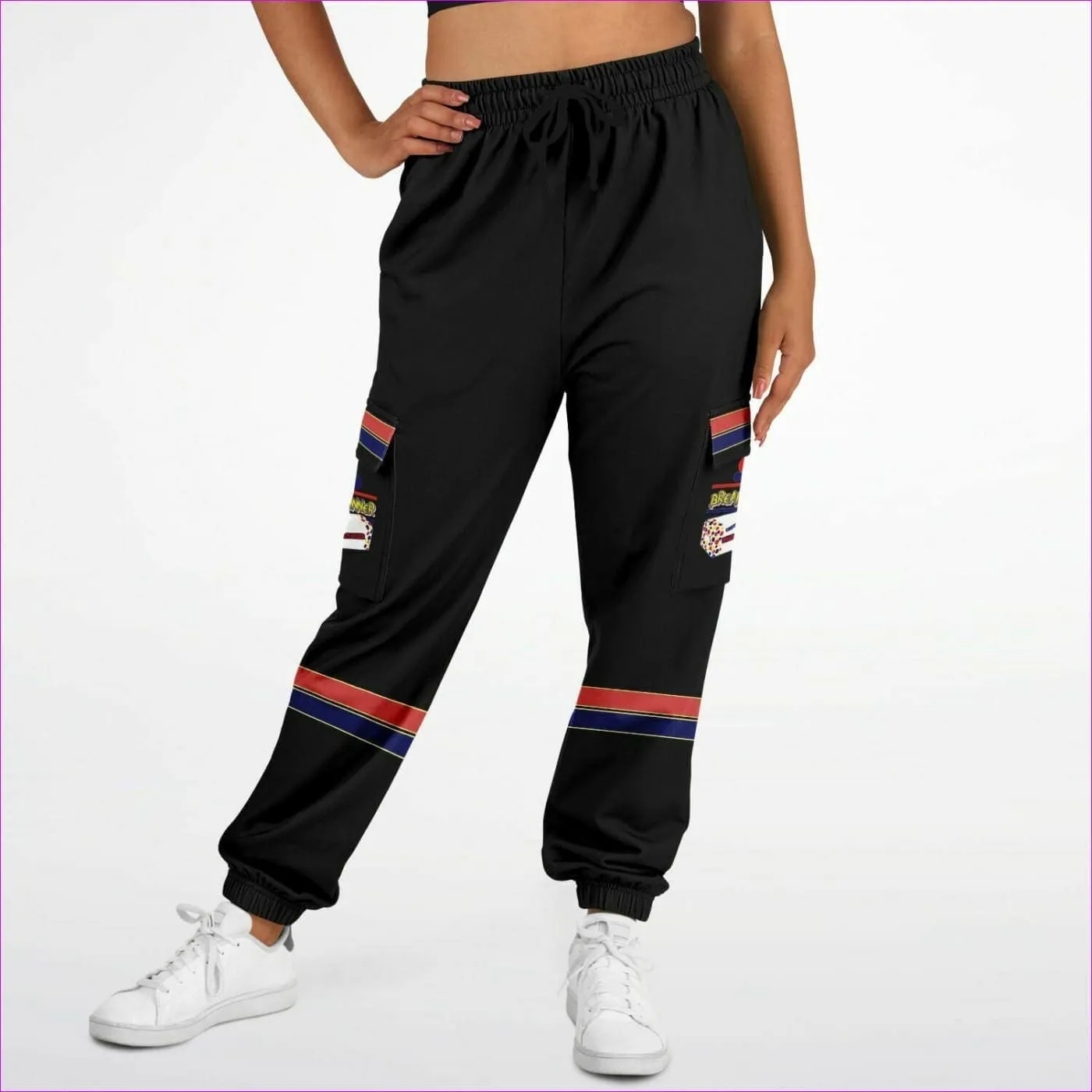 Bread Winner Premium Black Cargo Sweatpants