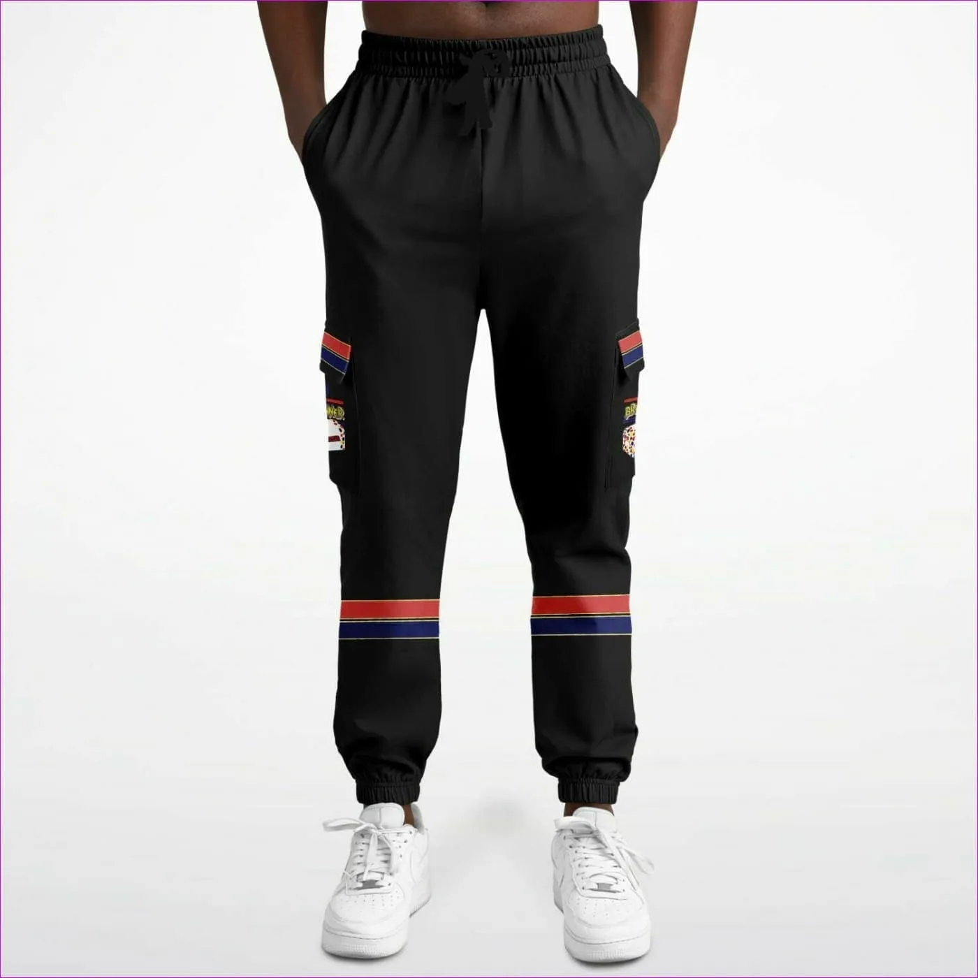 Bread Winner Premium Black Cargo Sweatpants
