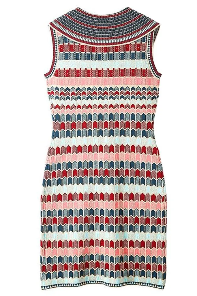 Bronte Retro Sleeveless Knit Dress