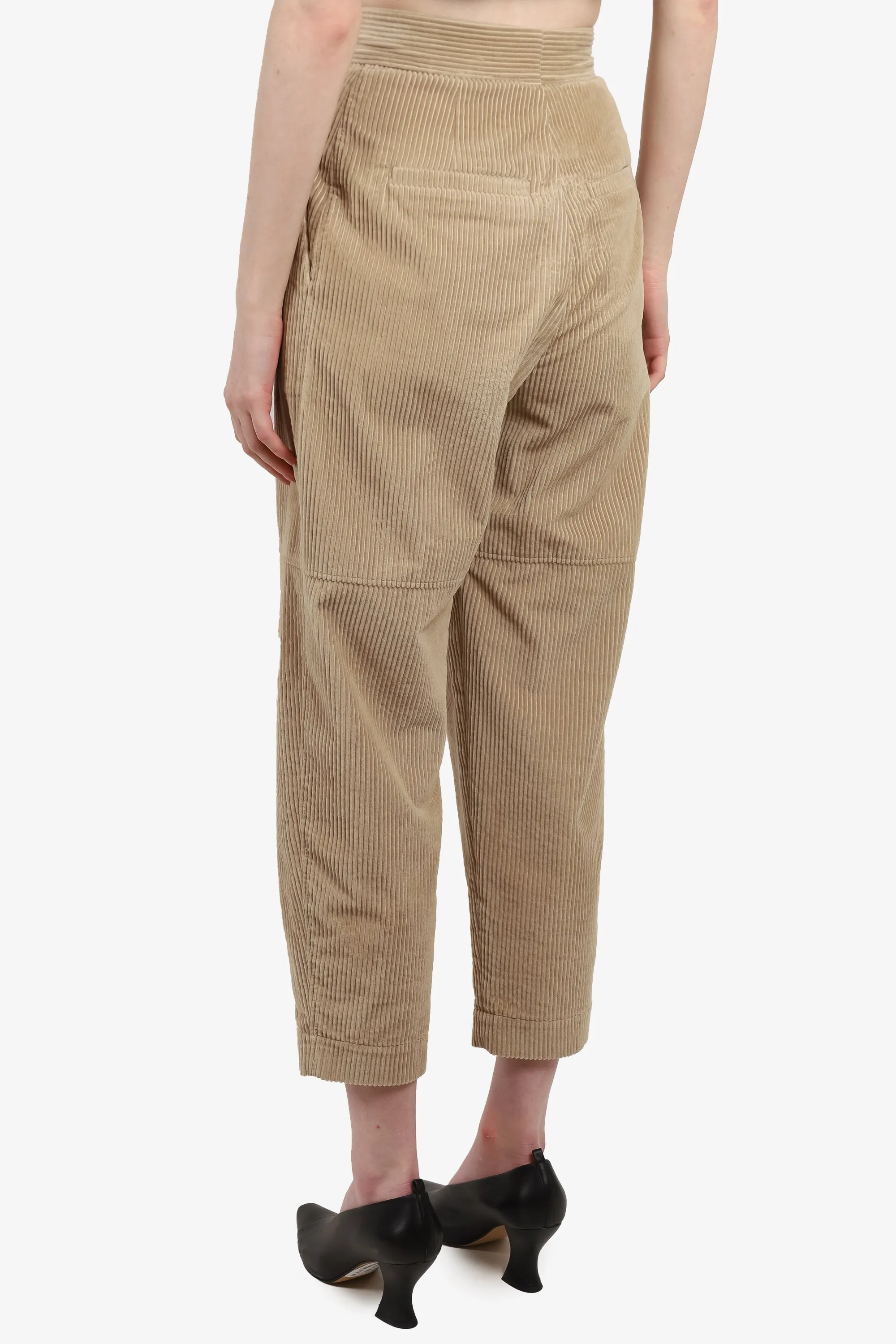 Brunello Cucinelli Beige Corduroy Wide Leg Pants Size 0