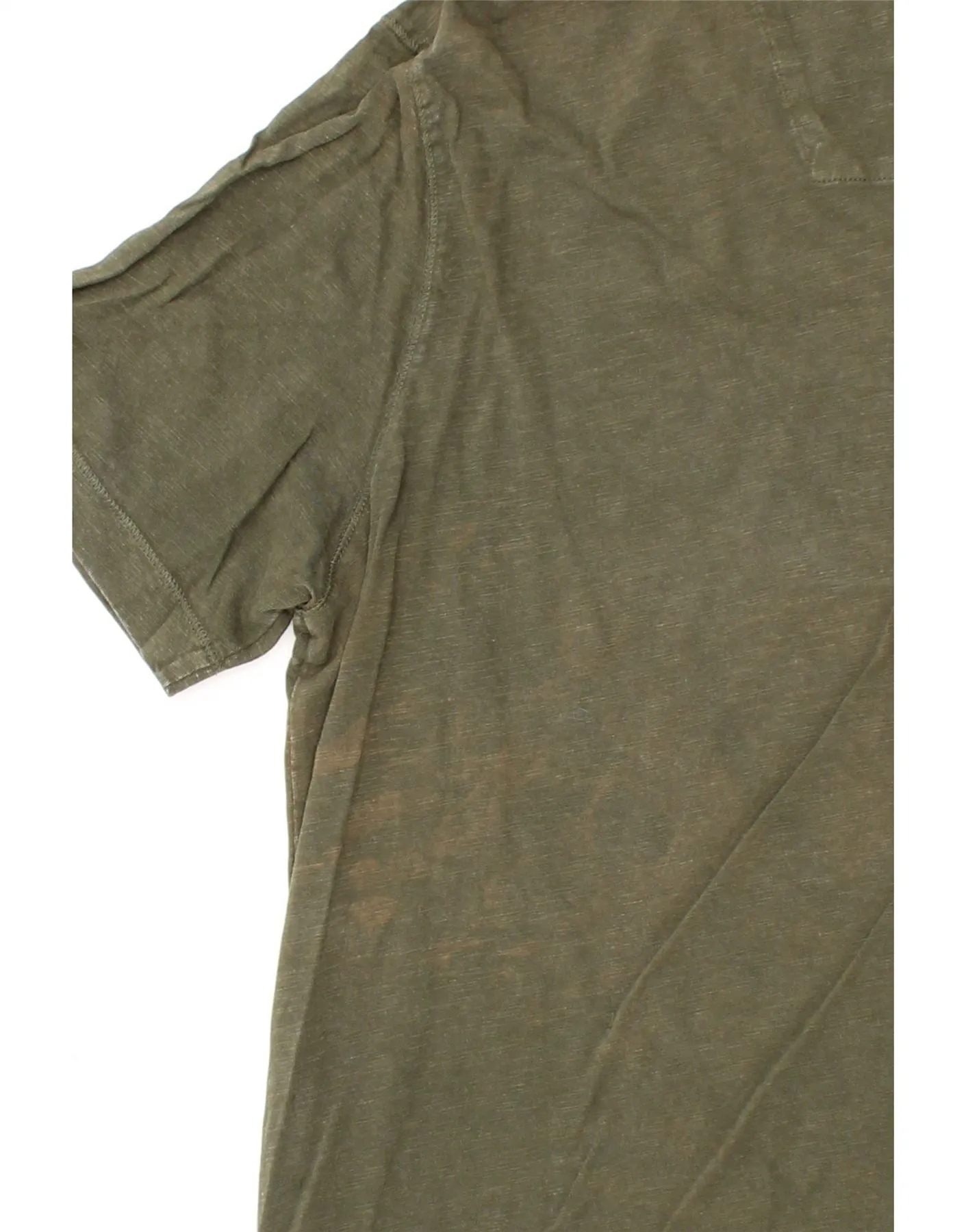 CAMEL ACTIVE Mens T-Shirt Top Large Khaki Cotton