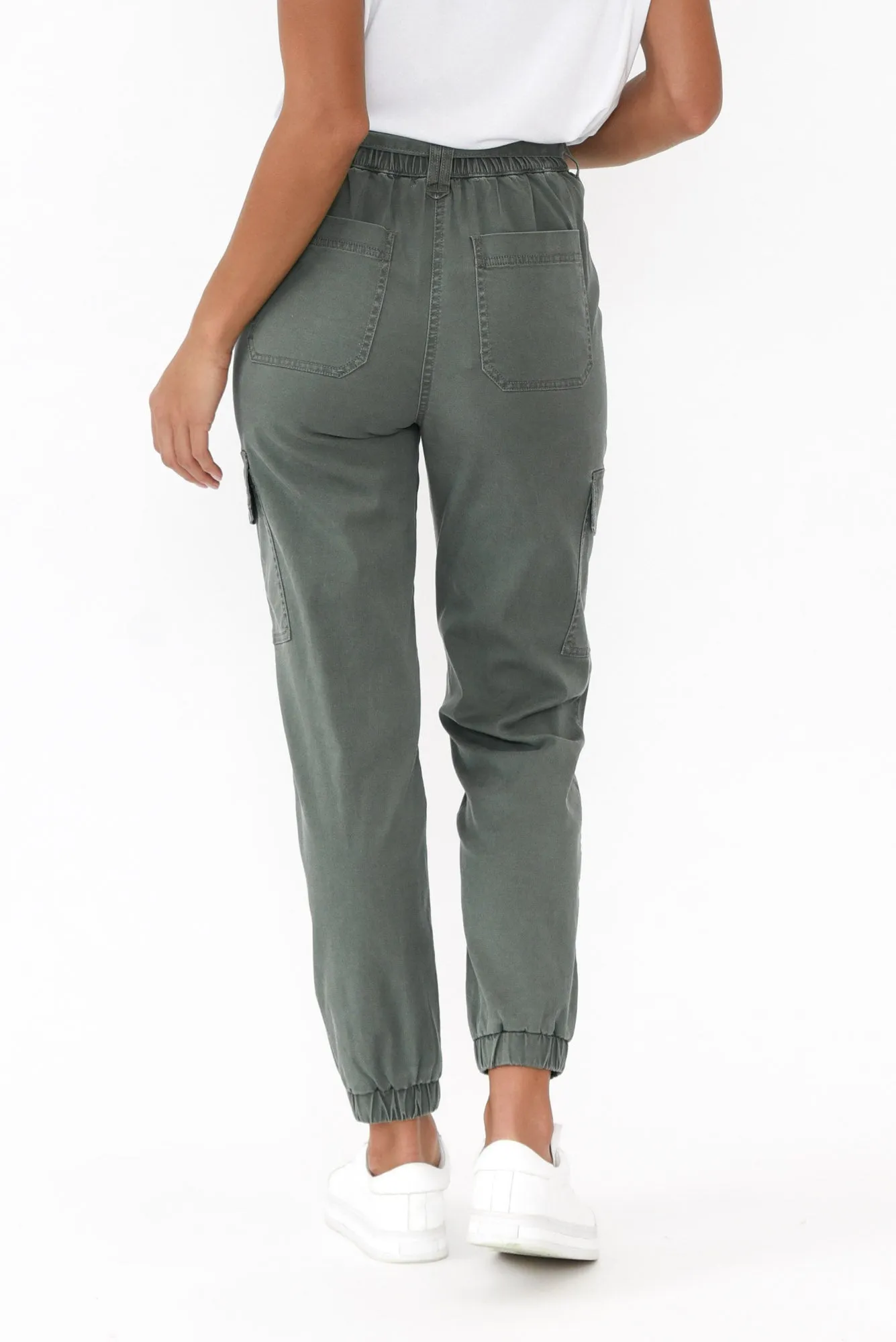 Canterbury Khaki Lyocell Cargo Pants
