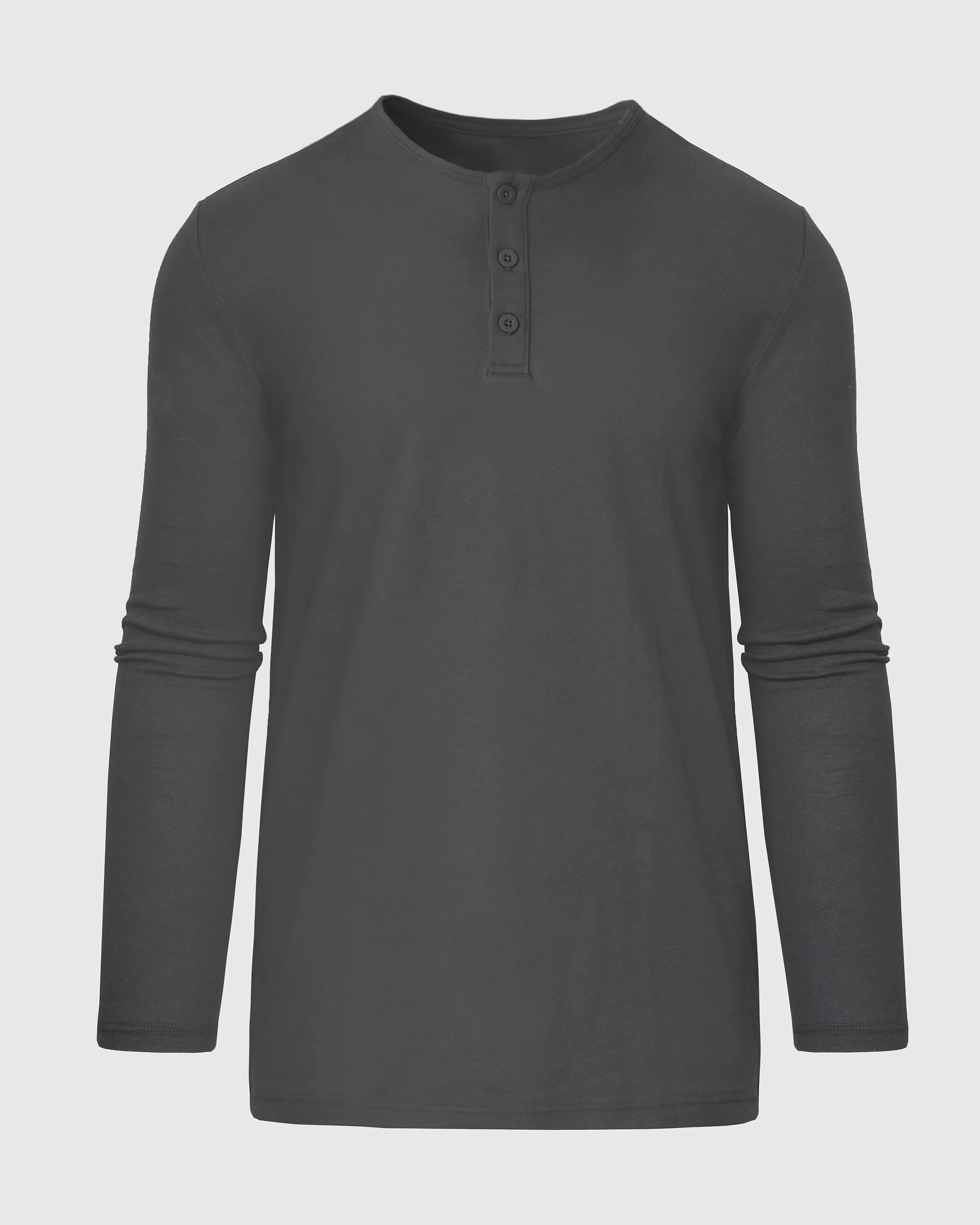 Carbon Long Sleeve Tall Classic Henley