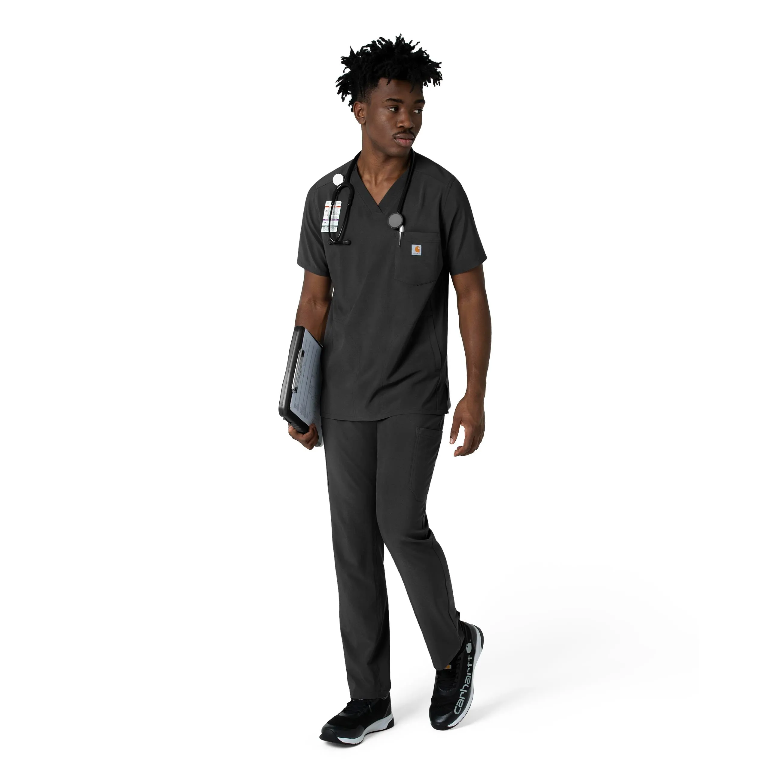 Carhartt Force Cross-Flex Men's Straight Leg Scrub Pant - Black