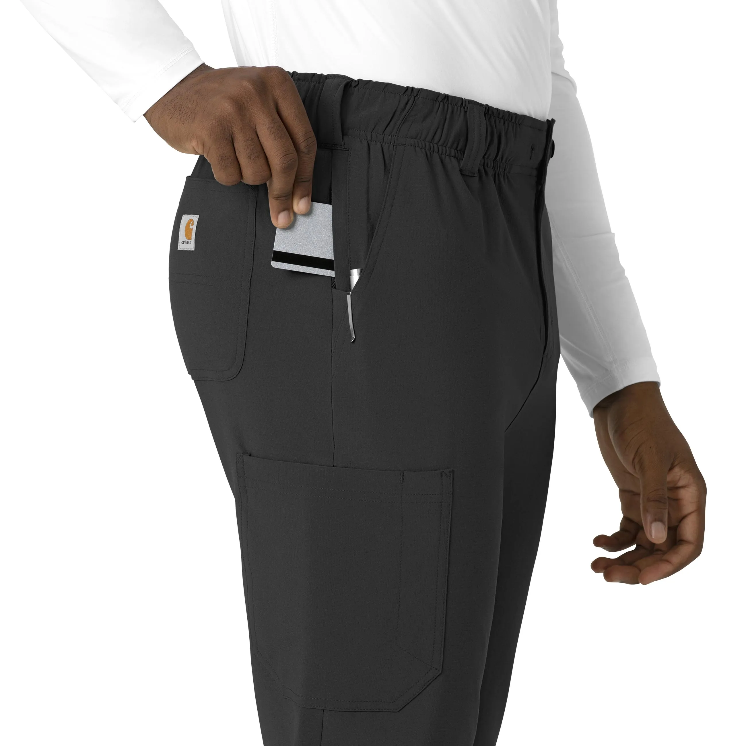 Carhartt Force Cross-Flex Men's Straight Leg Scrub Pant - Black