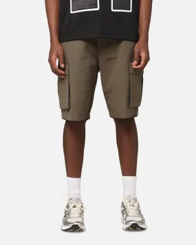 Carre Tactical Baggy Cargo Shorts Khaki