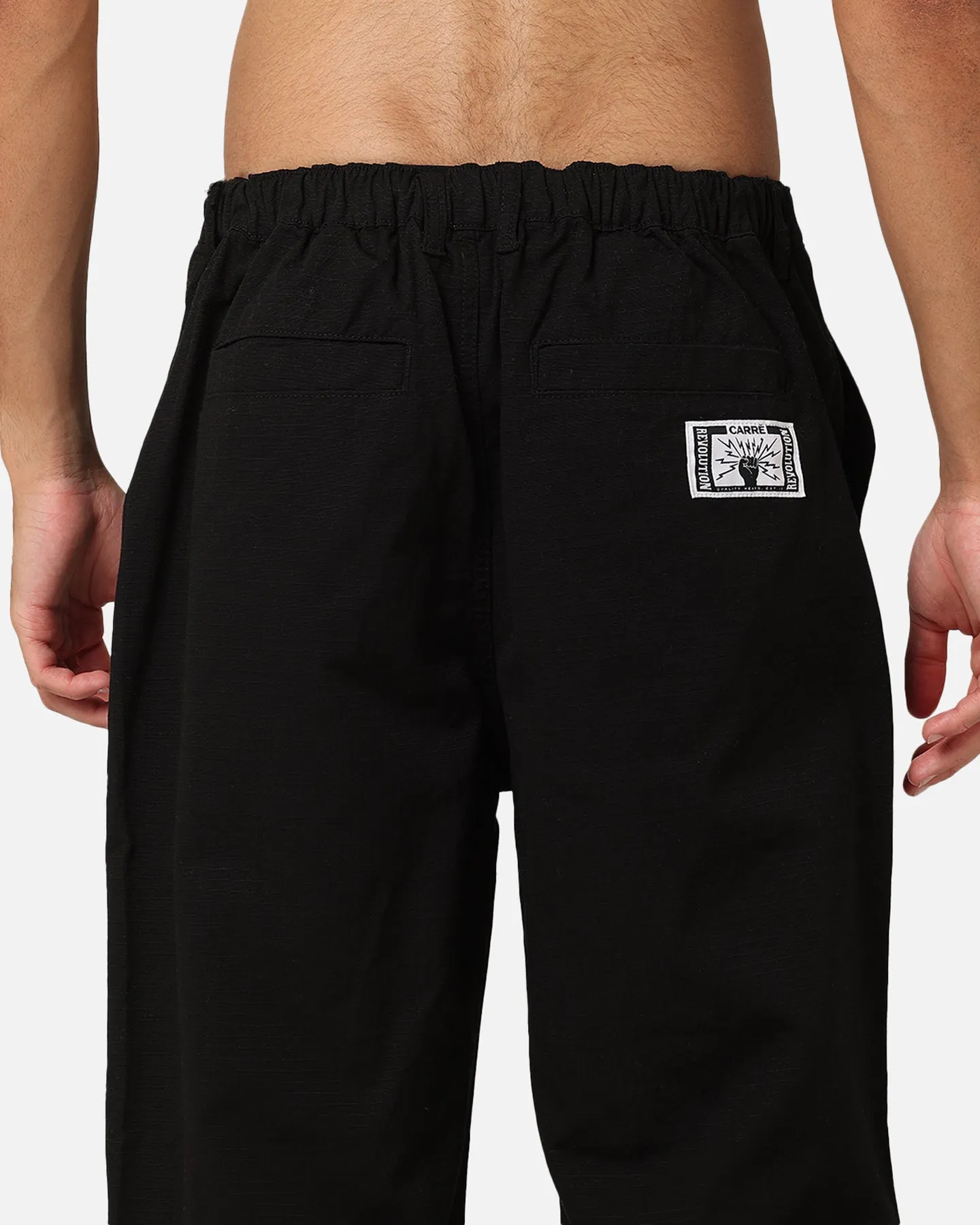 Carre Zip Cargo Pant Black