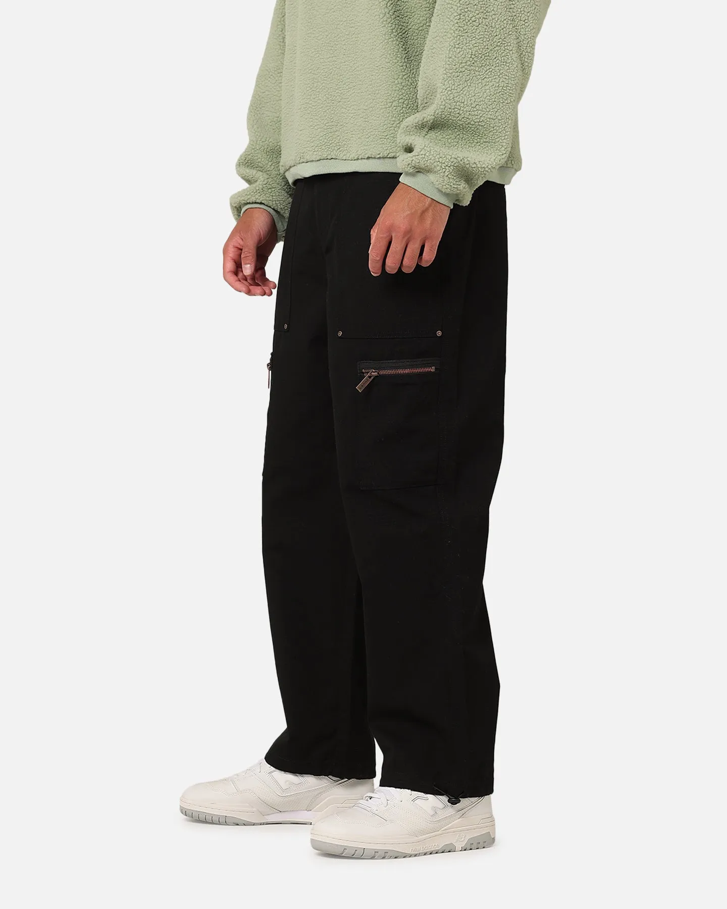Carre Zip Cargo Pant Black