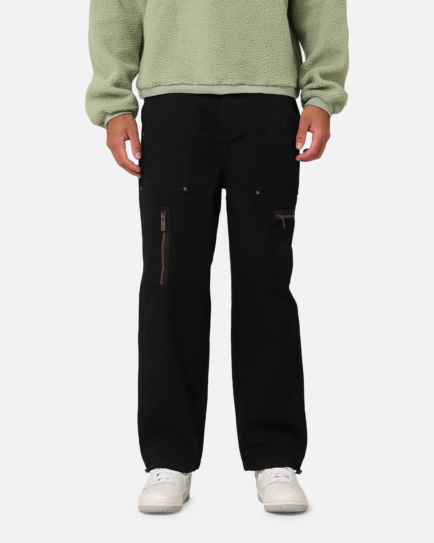 Carre Zip Cargo Pant Black