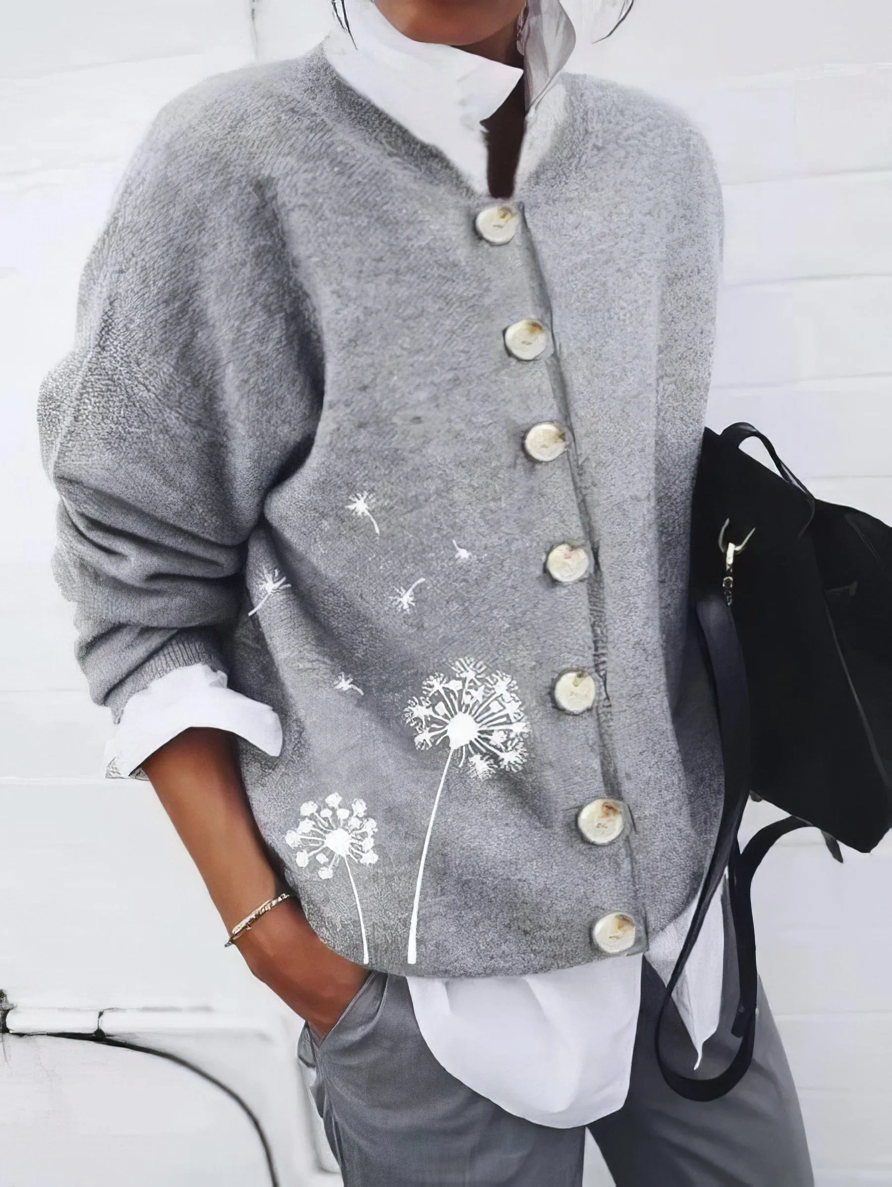 Casual Long-Sleeve Cardigan