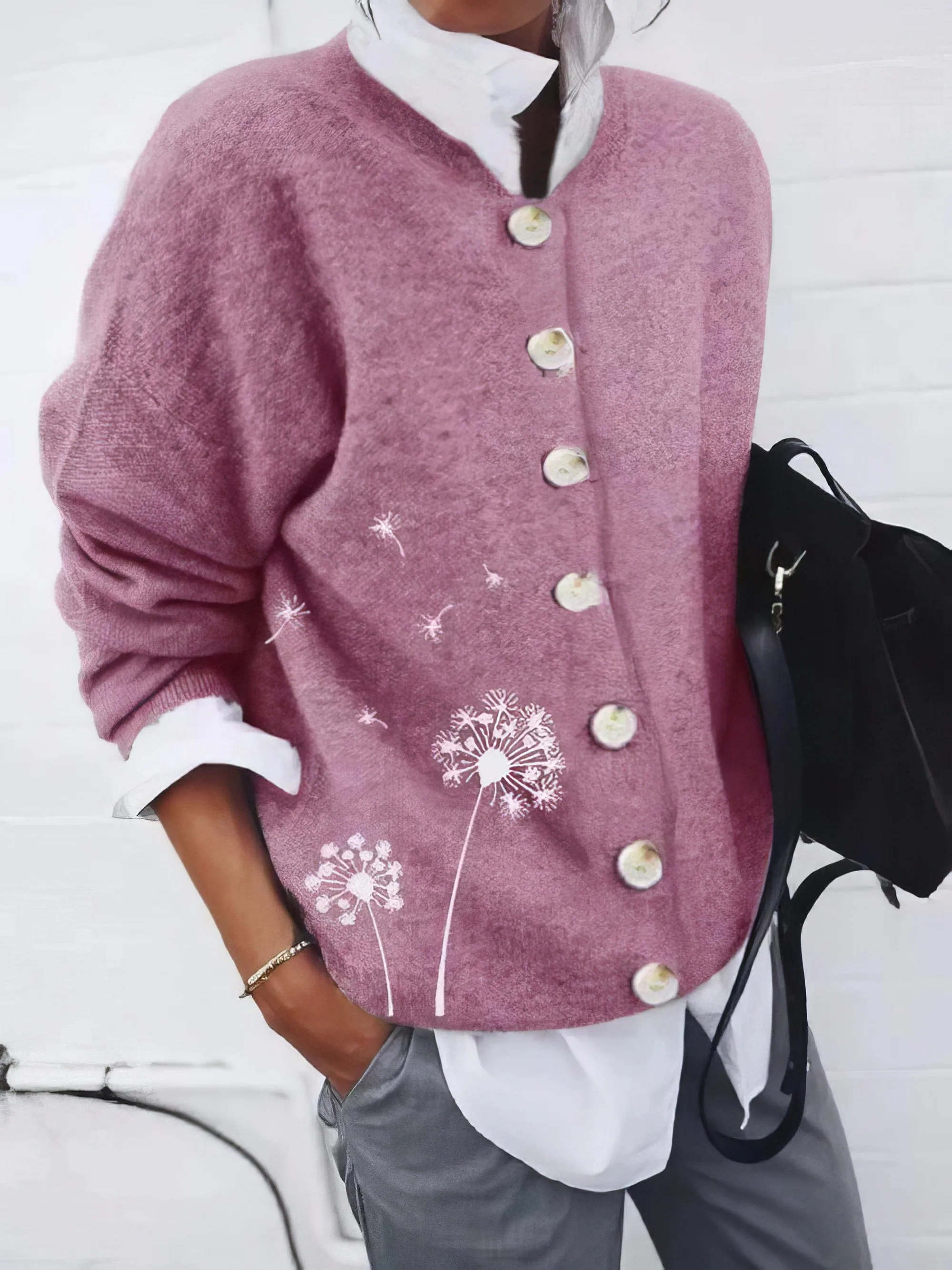 Casual Long-Sleeve Cardigan