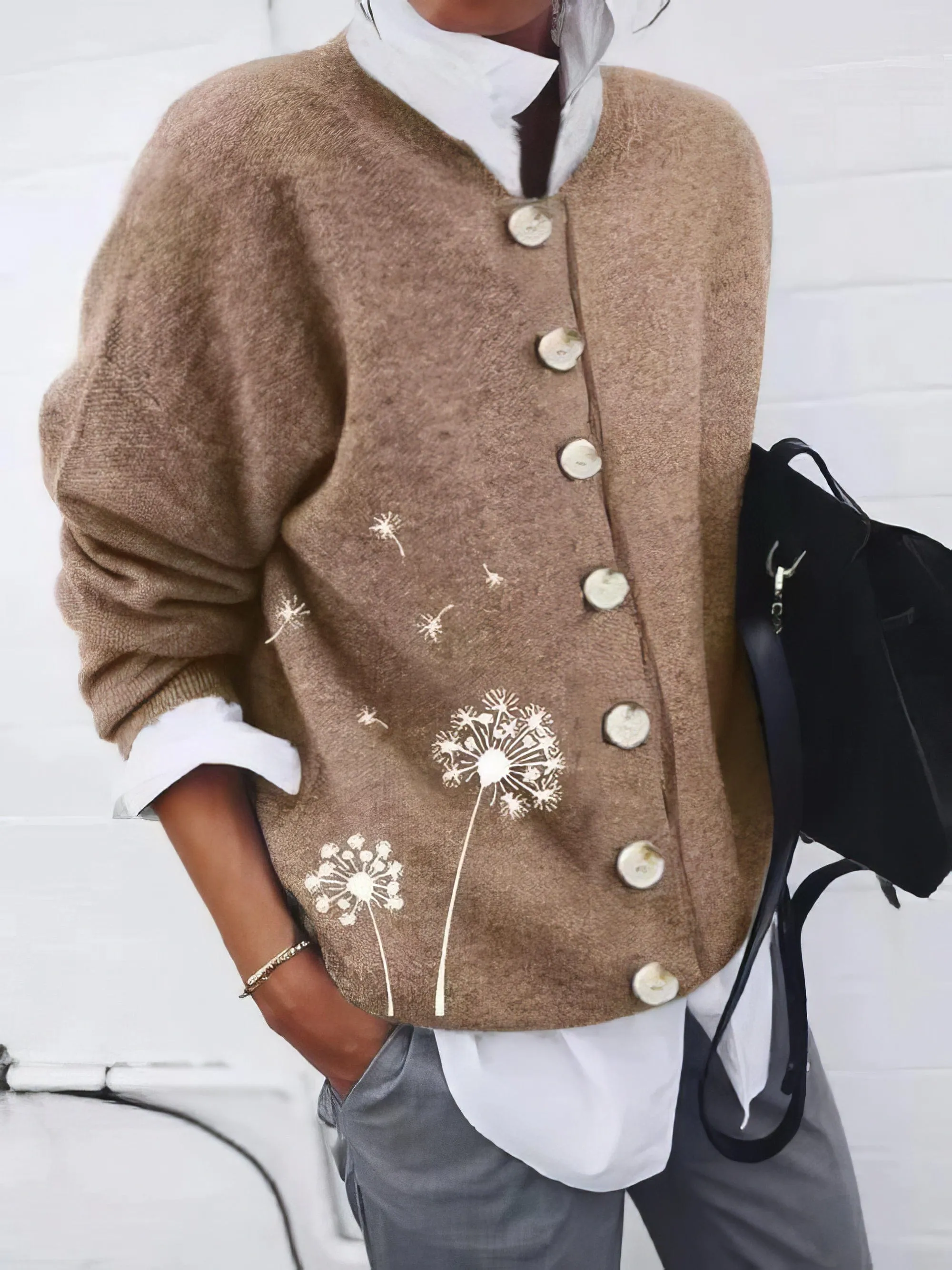 Casual Long-Sleeve Cardigan
