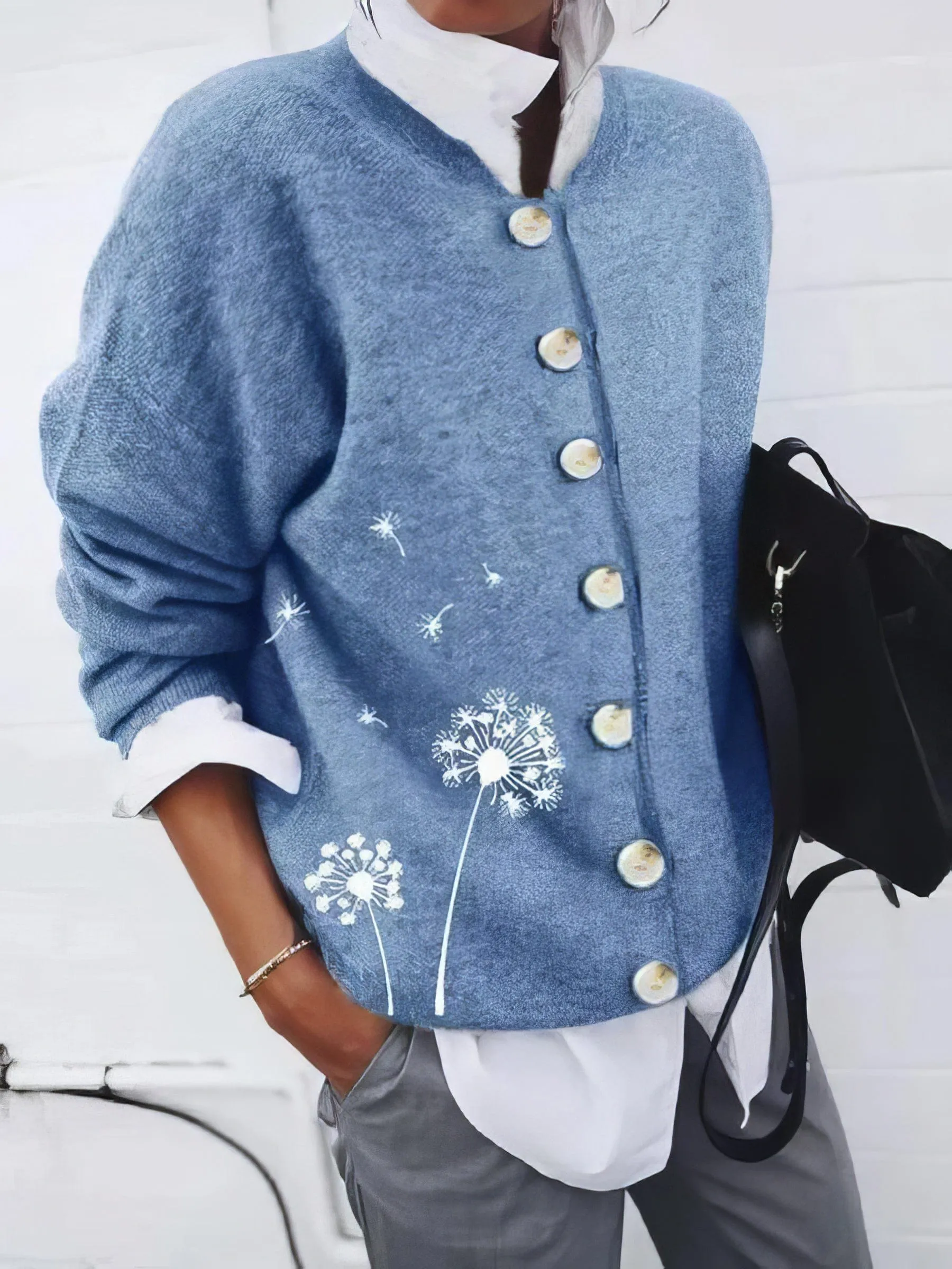 Casual Long-Sleeve Cardigan