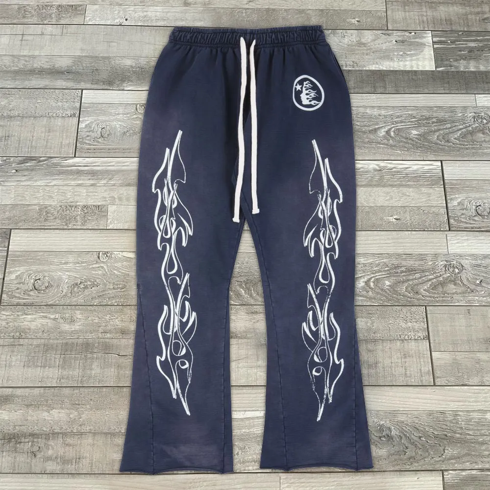 casual printed street trousers