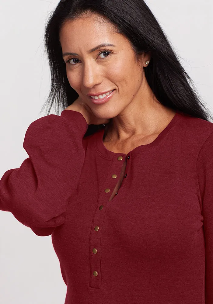 Charlotte Puff Sleeve Top - Sweet Pepper