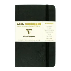 Clairefontaine Roadbook Ruled Notebook in Black - 3.5 x 5.5