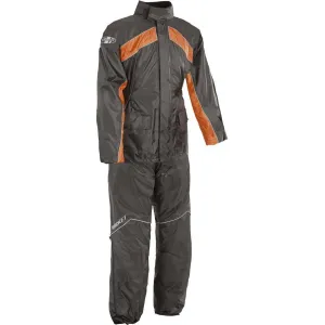 Close Out Joe Rocket 'RS-2' Mens Black And Orange Rain Suit -Size X-Large