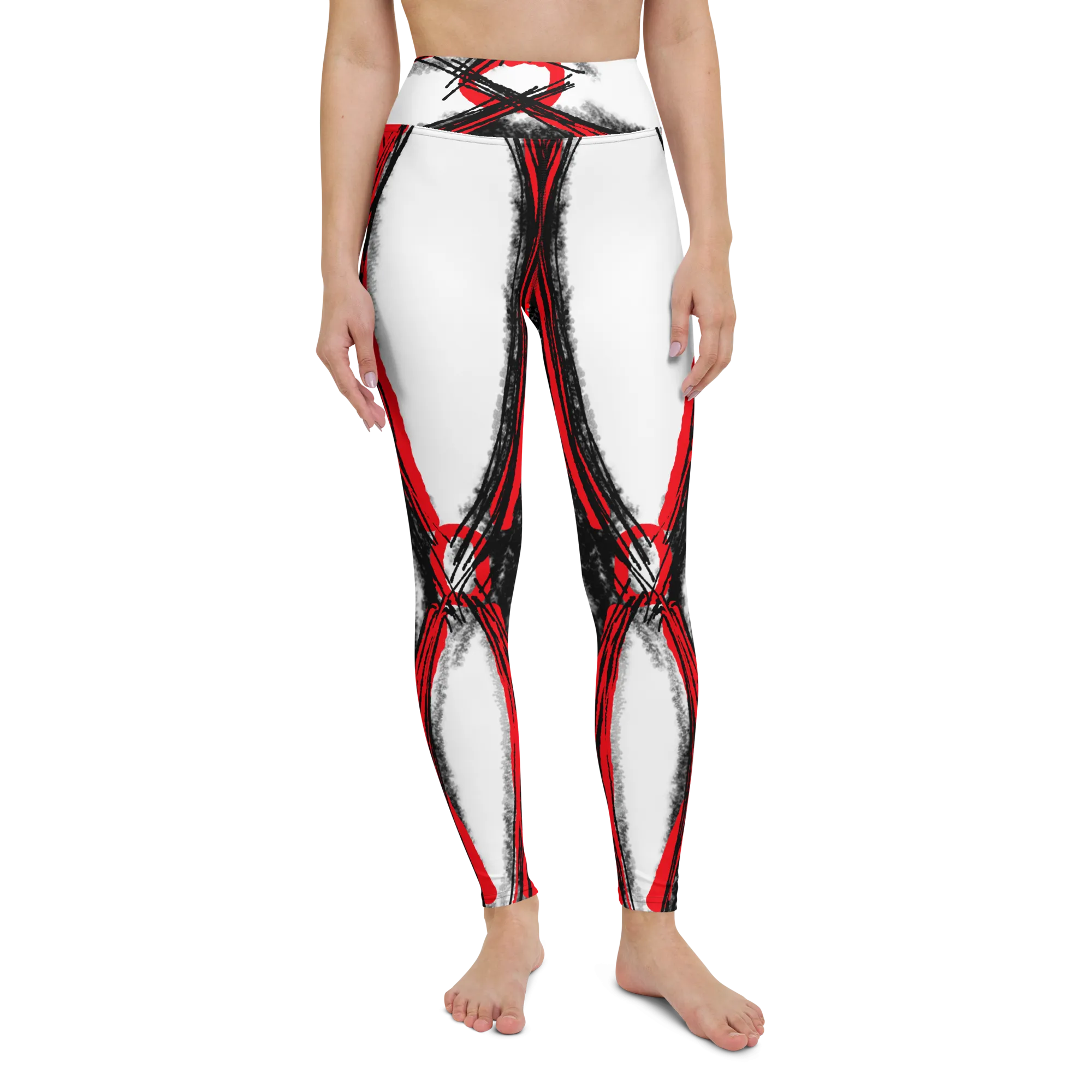 Contour Shapewear Red High Waisted Leggings