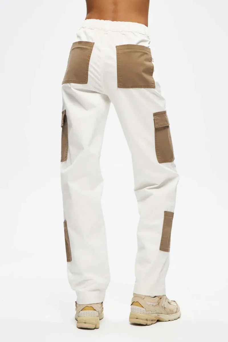 Contrast Cargo Pants