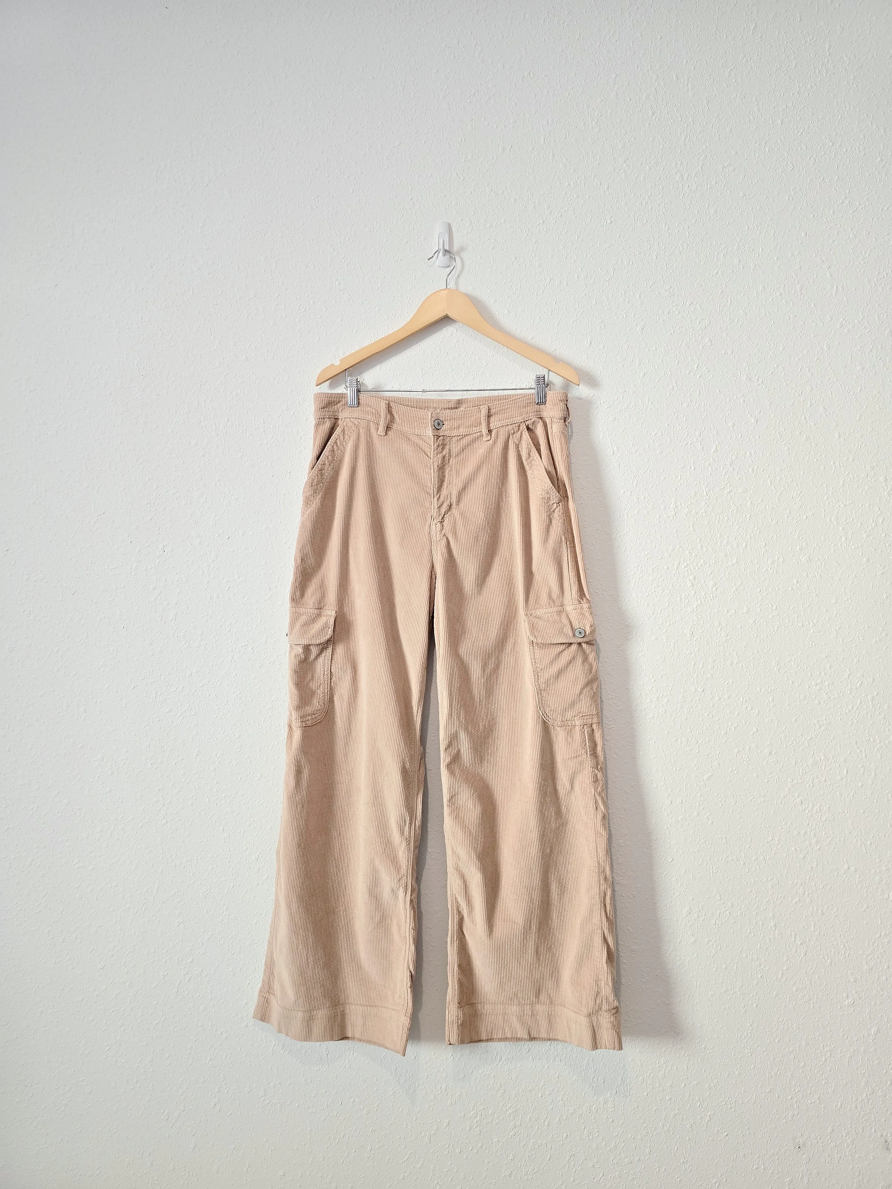Corduroy Wide Leg Cargo Pants (14)