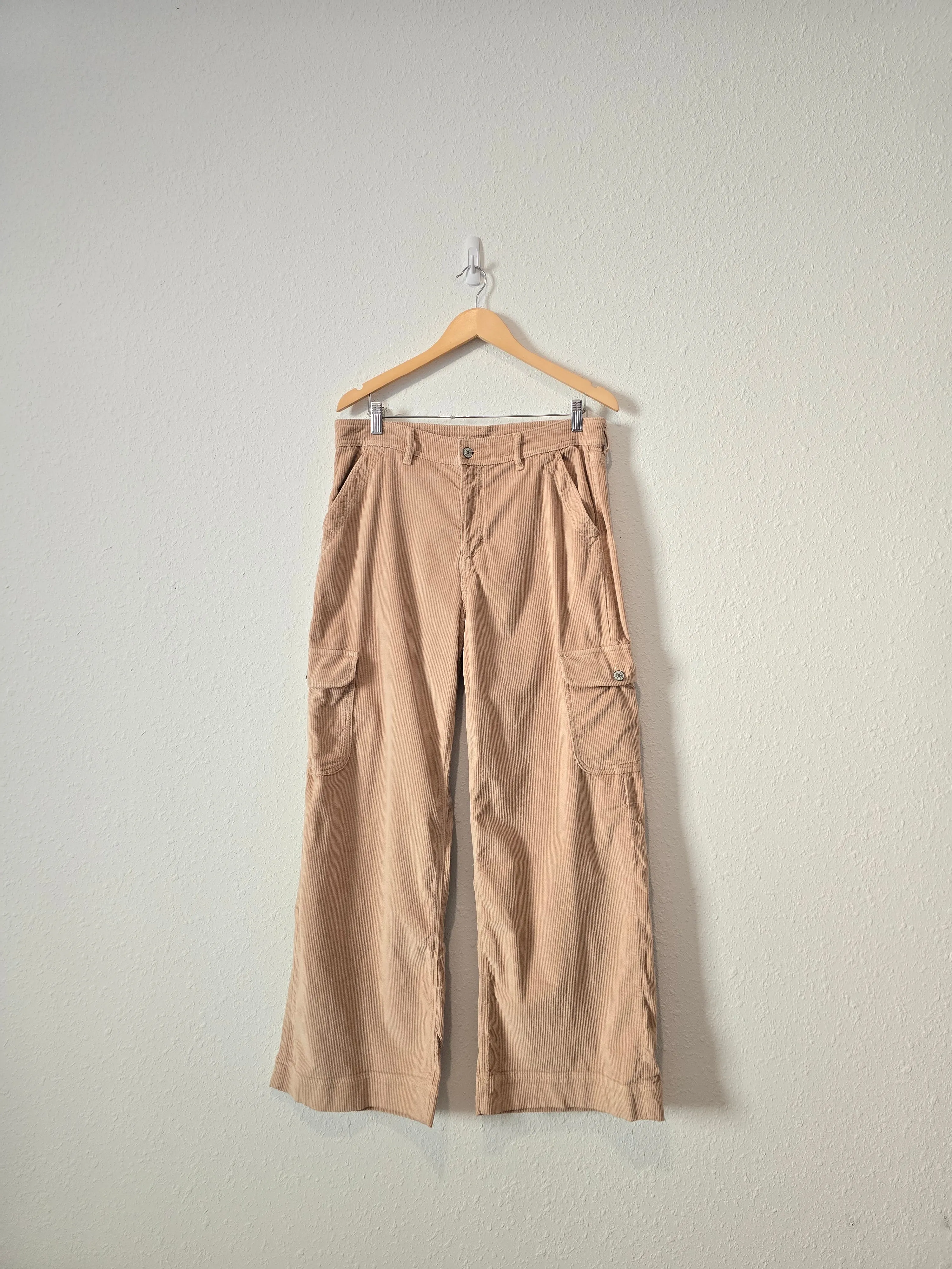 Corduroy Wide Leg Cargo Pants (14)