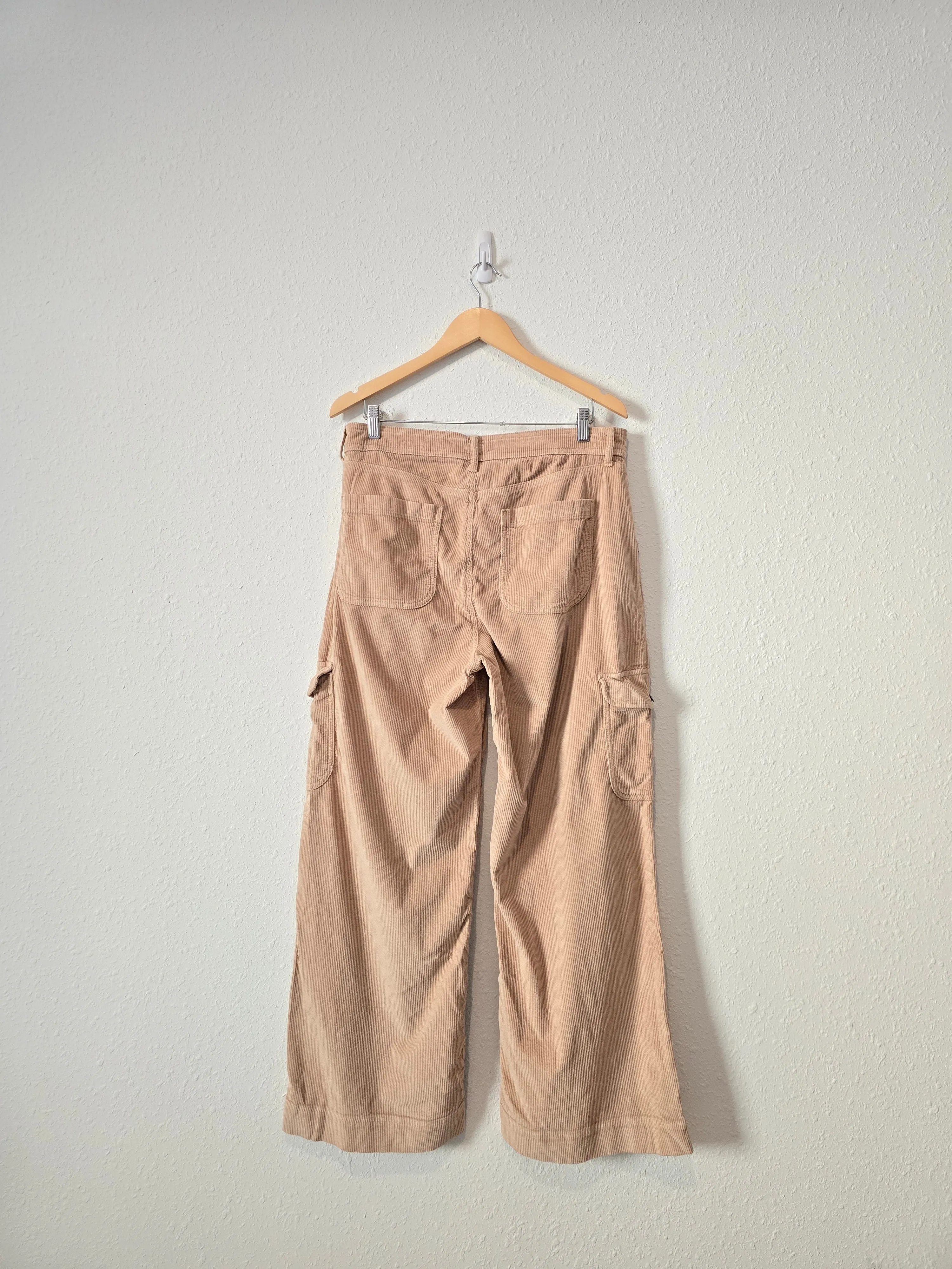 Corduroy Wide Leg Cargo Pants (14)