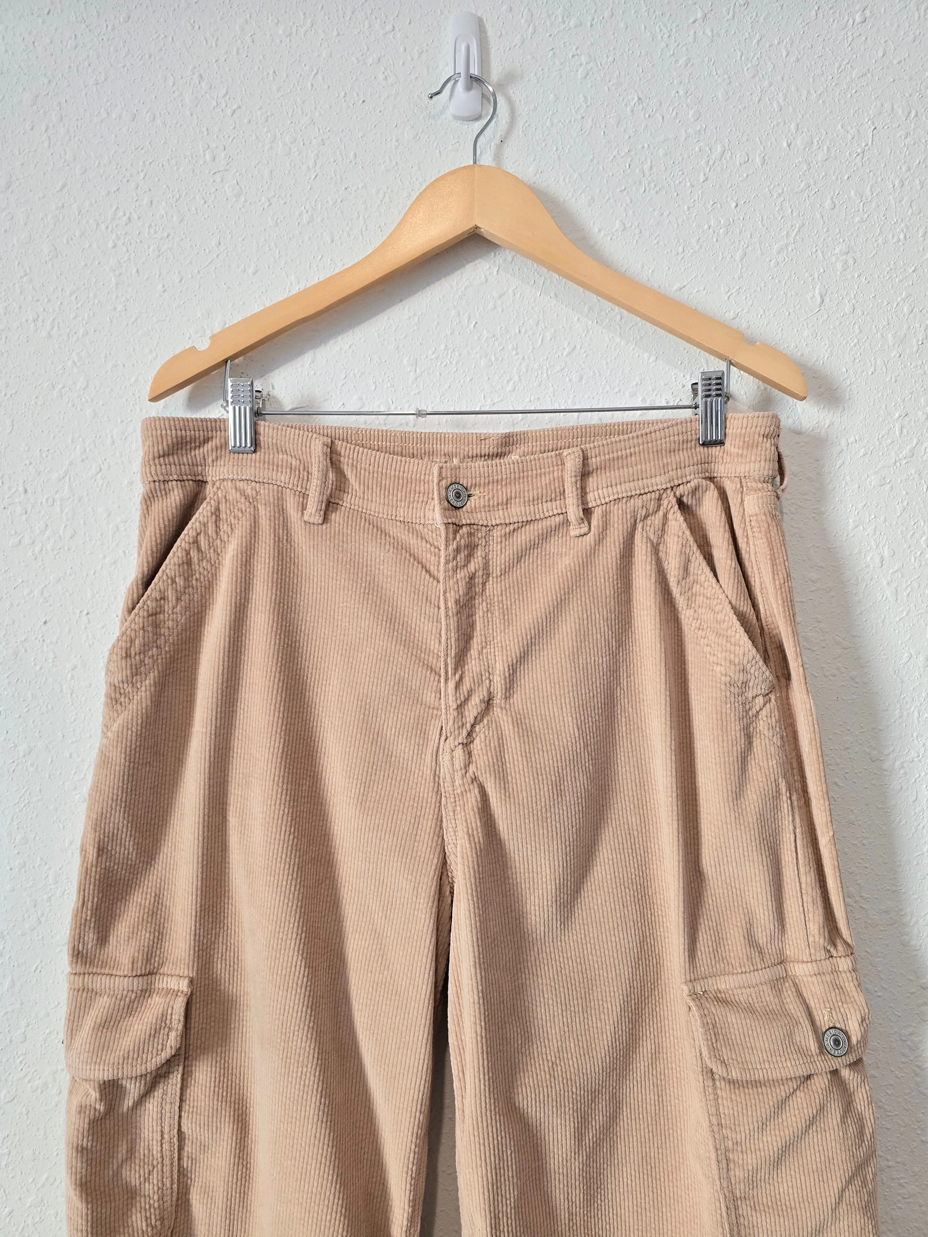 Corduroy Wide Leg Cargo Pants (14)