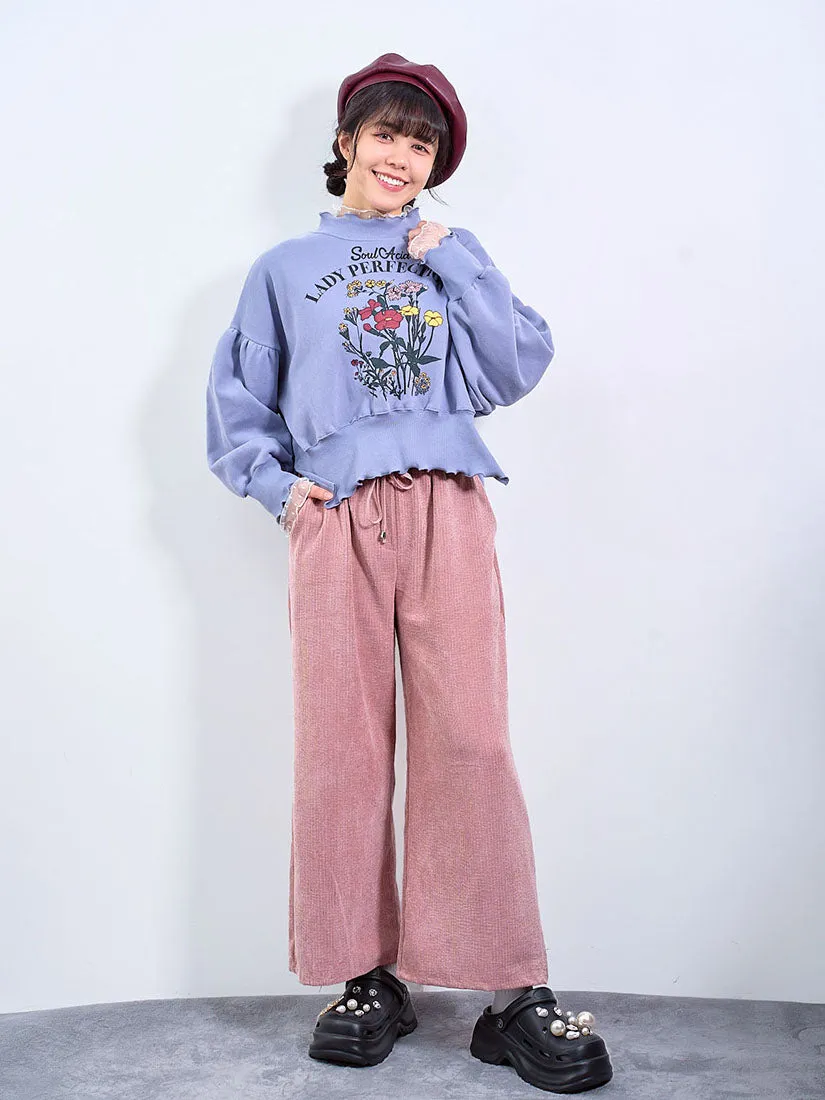 Corduroy Wide Leg Pants (4 Colours)