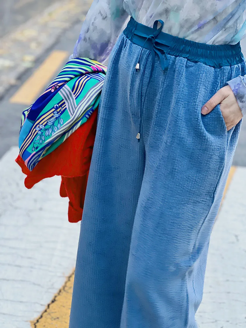 Corduroy Wide Leg Pants (4 Colours)