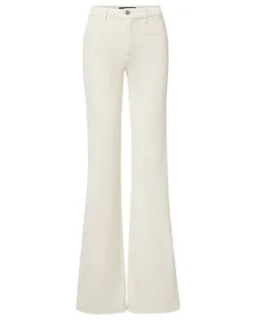 Crosbie Cord Wide Leg in Ecru